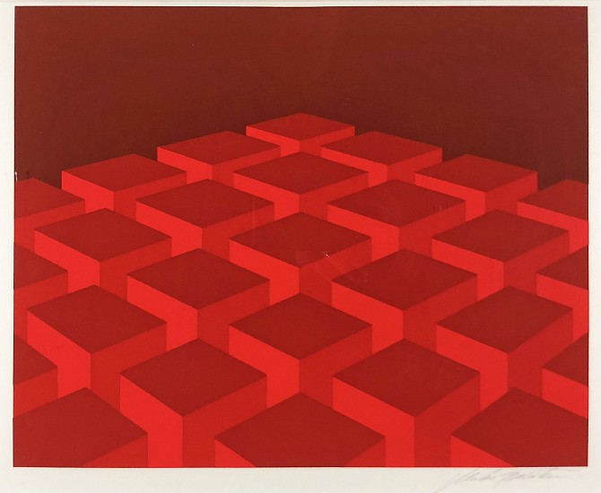Marco Spalatin, Red Geometric
Color Lithograph