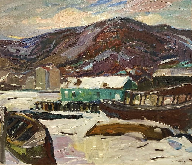 Knute Heldner, Lake Superior Harbor
c. 1930s, Oil on Panel