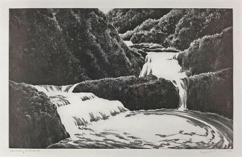 April Gornik, Cascading Waterfall
1998, Black and White Lithograph