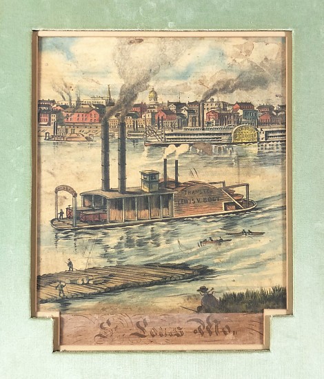 Charles Overall, St. Louis Riverfront
Color Lithograph