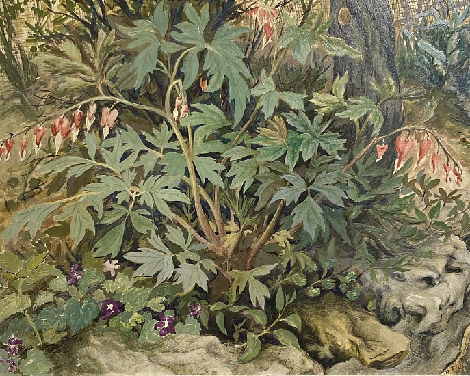 Robert E. Tindall, Bleeding Hearts
Egg Tempera on Board