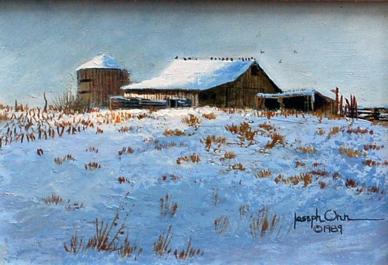 Joseph Orr, Farm in Winter
Acrylic on Canvas