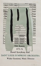 Robert Burns Motherwell, St. Louis Symphony Orchestra Poster
1973-1974, Color Lithograph