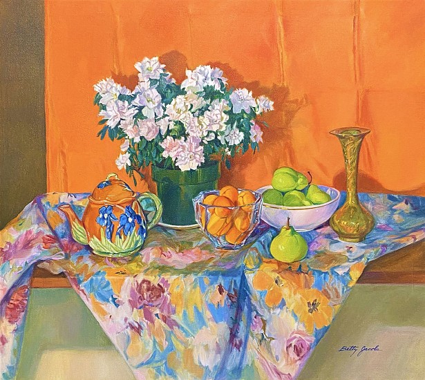 Betty Shulman, Orange Still Life
Oil on Canvas