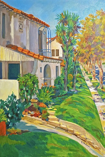 Betty Shulman, Sunlit Street Scene
Oil on Canvas