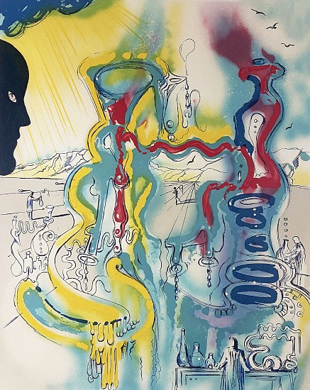 Salvador Dali, Les Mystere de l’Alchimiste
Color Lithograph on Japon