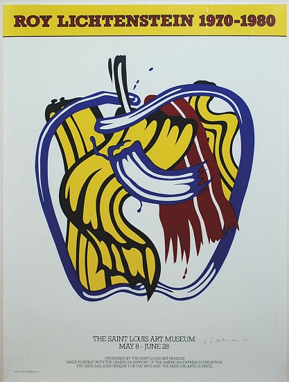 Roy Lichtenstein, Apple Poster, Saint Louis Art Museum
1981, Poster