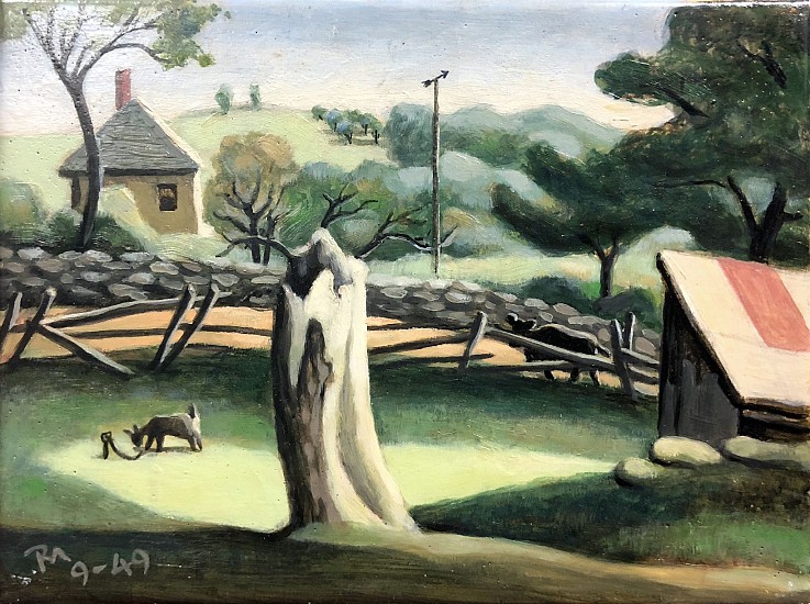 Roger Medearis, Doc's Back Yard, Chester, Conn., Septemeber, 1949
1949, Sketch in Oils