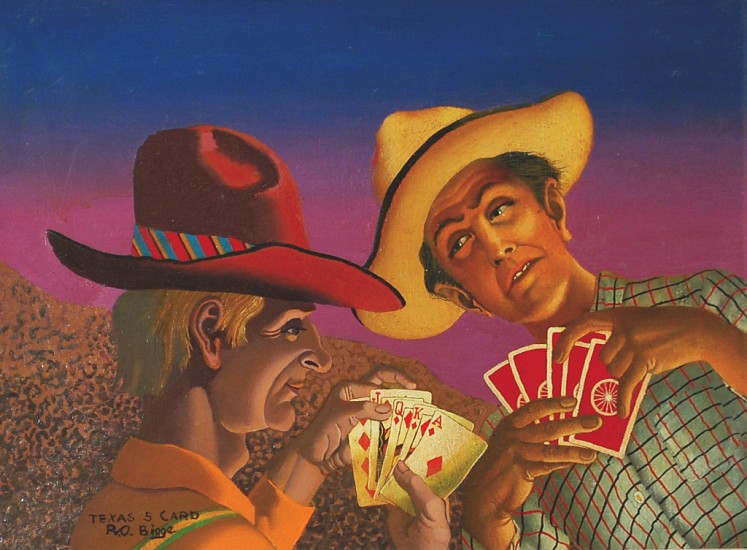 Robert Oldham Biggs, Texas Card
Oil on Canvas