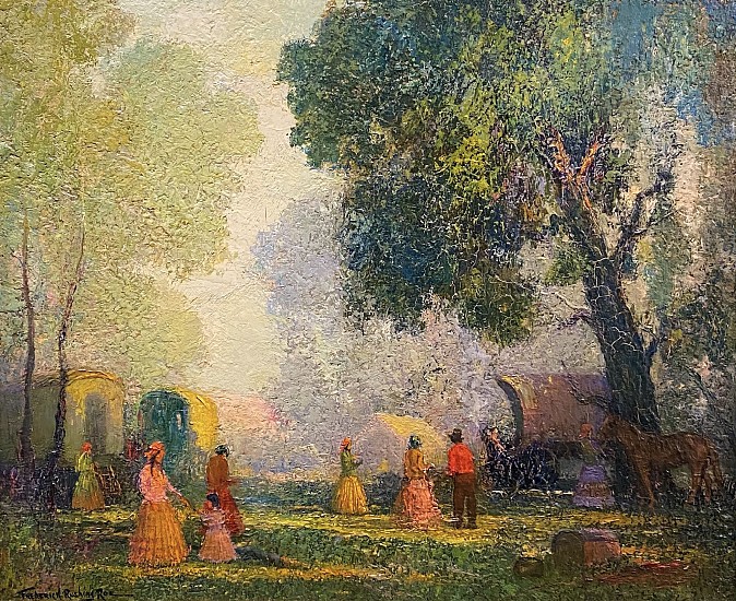 Frederick Rushing Roe, Gypsies
Oil on Panel