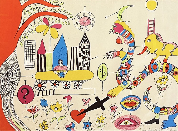 Niki De Saint Phalle, Le Couteau
Lithograph