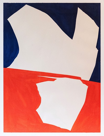 Jack Youngerman, Abstract Blue and Red Composition
1966, Color Lithograph