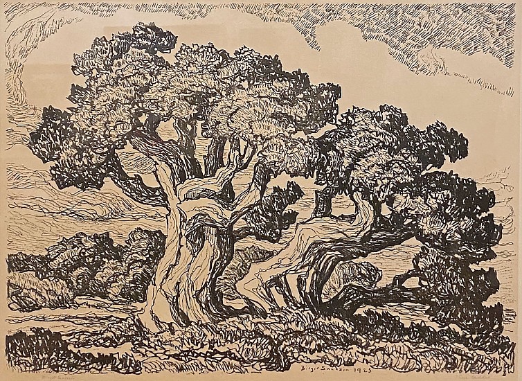 Birger Sandzen, Three Cedars
1923, Lithograph