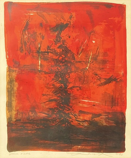 Zao Wou-Ki, L.XII
1963-64, Lithograph