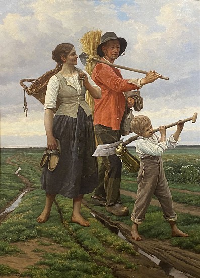 Frans Van Kyuck, Family in the Fields
1887, Oil on Canvas