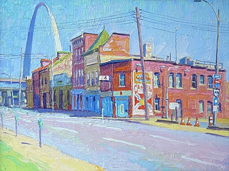 Billyo, Colorful Broadway Street, St. Louis, MO
Oil on Board