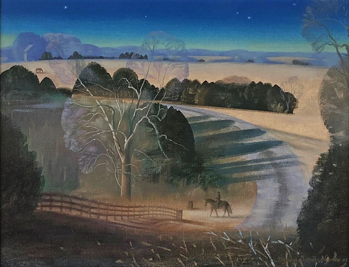 Bryan Haynes, Rider in the Moonlight
2001, Acrylic on Artists Board