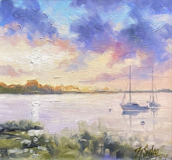 Irek Szelag, Sunrise Over Lake
Oil on Canvas
