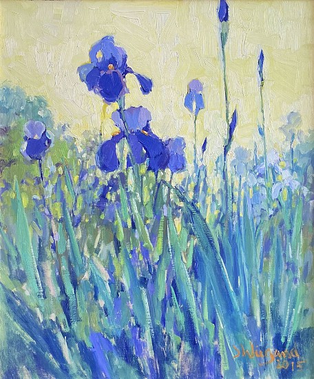 Julie Wiegand, Iris Inspiration
2015, Oil on Board