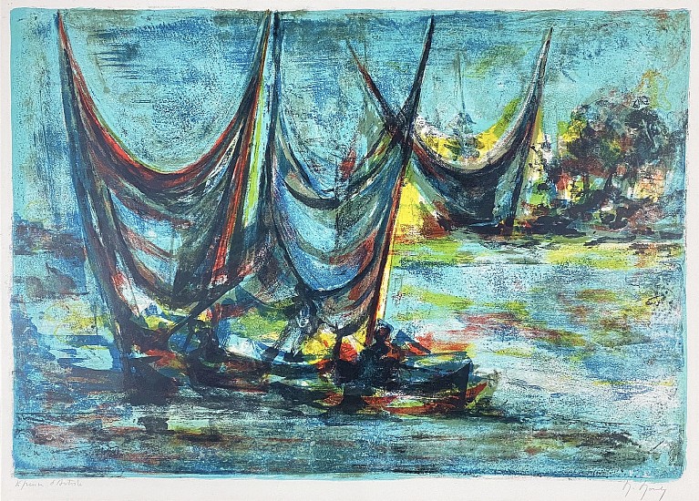 Marcel Mouly, Grandes Voiles
Color Lithograph