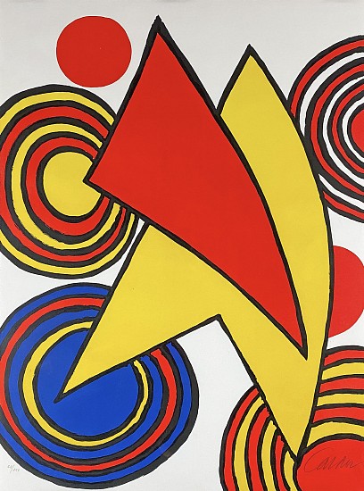 Alexander Calder, The Triangles and Spirals
1973, Color Lithograph