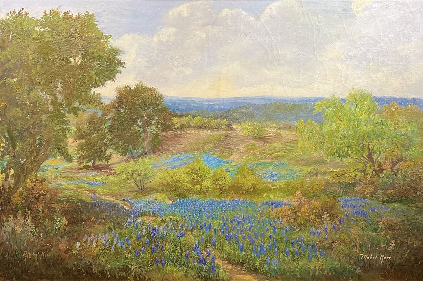 Mable Kerr, Texas Landscape with Blue Bonnetts
Oil on Canvas