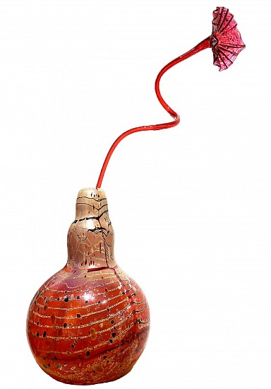 Dale Chihuly, Red Orange I Kebana with Two Floral Stems
Glass