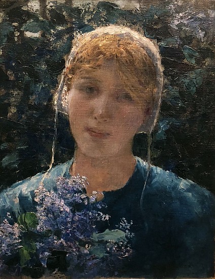 George Hitchcock, Lilac Blossoms
Oil on Canvas