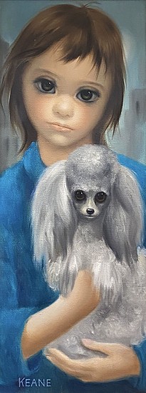 Margaret Keane, Best Friends (White Poodle)
Oil on Canvas