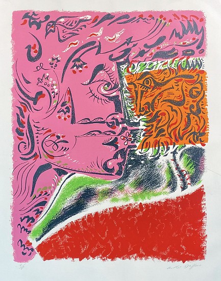 Andre Masson, Profil Rose
1960, Color Lithograph