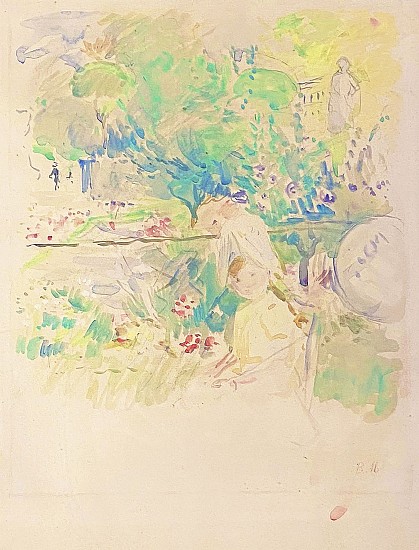 Berthe Morisot, Le Jeune Fille dans le Jardin
Watercolor