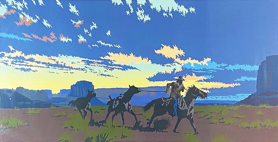 Bill Schenk, Hurry Sundown
1985, Color Lithograph