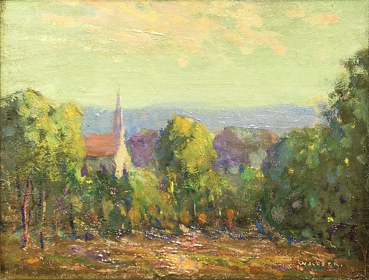 Carl Gustave Waldeck, The Little Village Church
1911, Oil on Panel