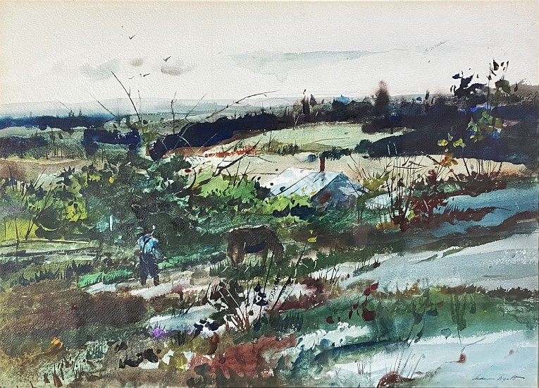Andrew Wyeth, Upland Country
1939, Watercolor on Paper