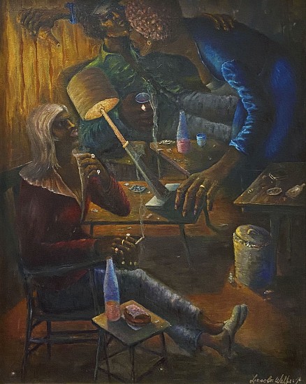 Abraham Lincoln Walker, Push Over (Three's A Party)
1974, Oil on Canvas
