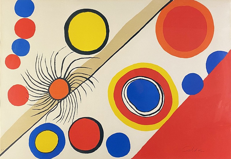Alexander Calder, Nids d'araignees (Spider's Nest)
1975, Lithograph in Colors on Wove Paper