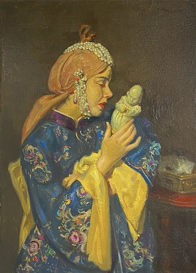 John M Heller, Profile of an Exotic Woman
Oil Painting on Canvasboard