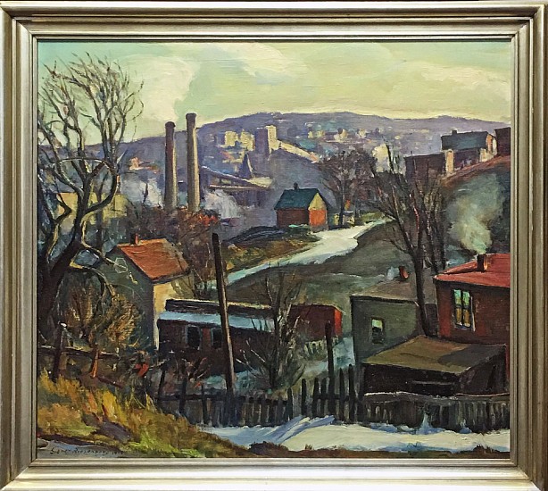 Sidney Riesenberg, Yonkers Industrial Landscape
1938, Oil on Canvas