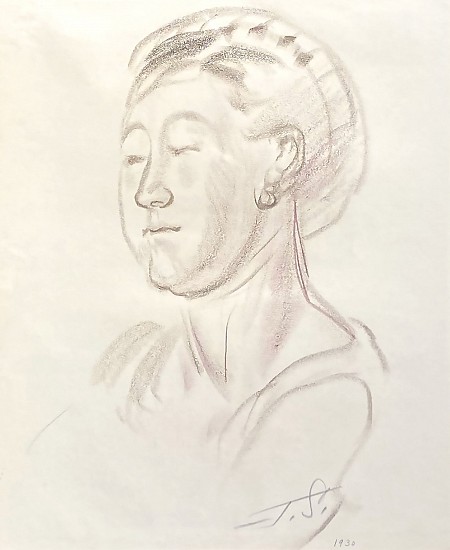 John Sloan, Head Study
1930, Conte Crayon