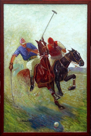 Benton Clark, Polo Players
Oil on Canvas