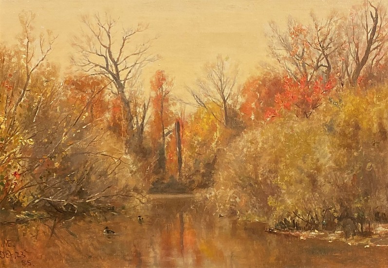 Jervis McEntee, Autumn Idle, Catskills, New York, October 23, 1885
1885, Oil on Canvas