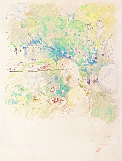 Berthe Morisot, Le Jene Fille dans le Jardin
Watercolor
