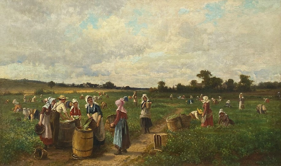 Frederick Rondel, Bean Picking, New Jersey
1890, Oil on Canvas
