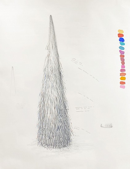 Jane Sauer, Cone Drawing
Mixed Media on Paper