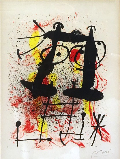 Joan Miro, Abstract Composition
1967, Color Lithograph