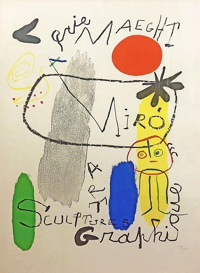 Joan Miro, Galerie Maeght Poster
Color Lithograph