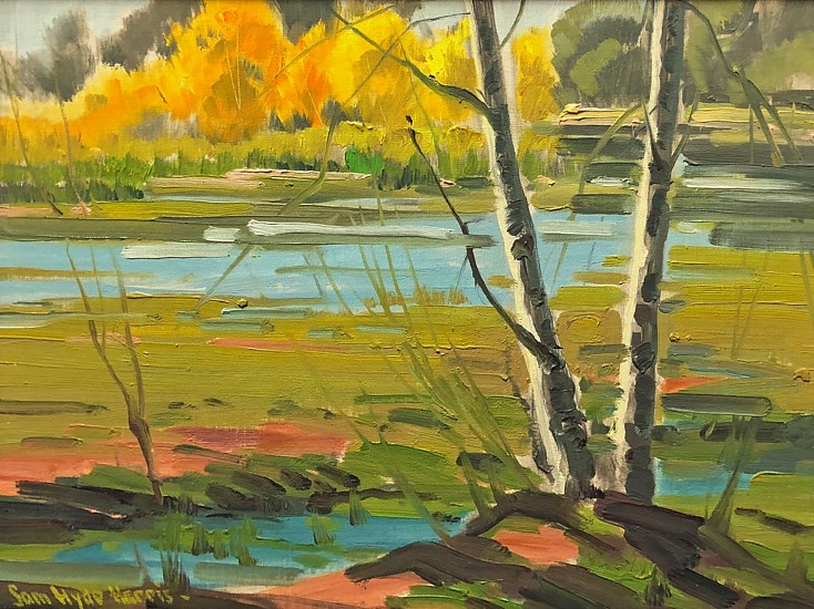 Sam Hyde Harris, Along the River
Oil on Board