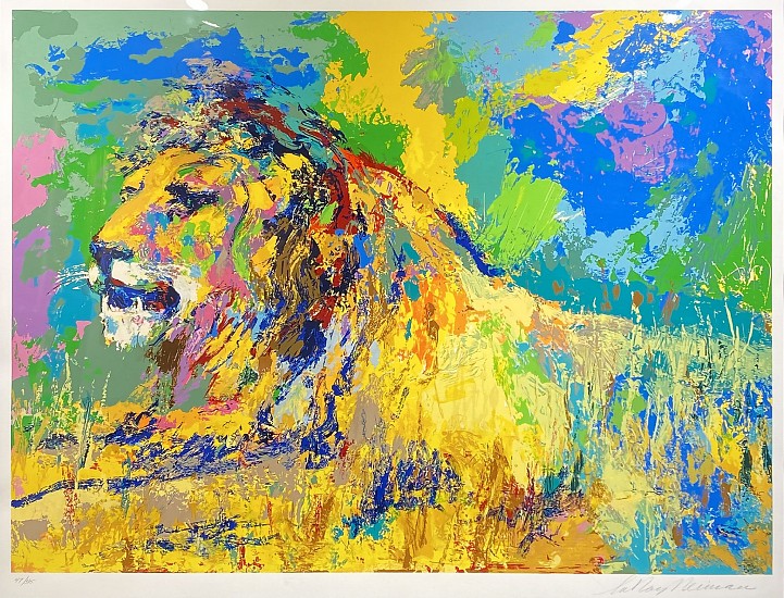 Leroy Neiman, Resting Lion
2008, Serigraph
