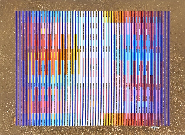 Yaacov Gipstein Agam, Emerging
1985, Color Serigraph on Foil Paper