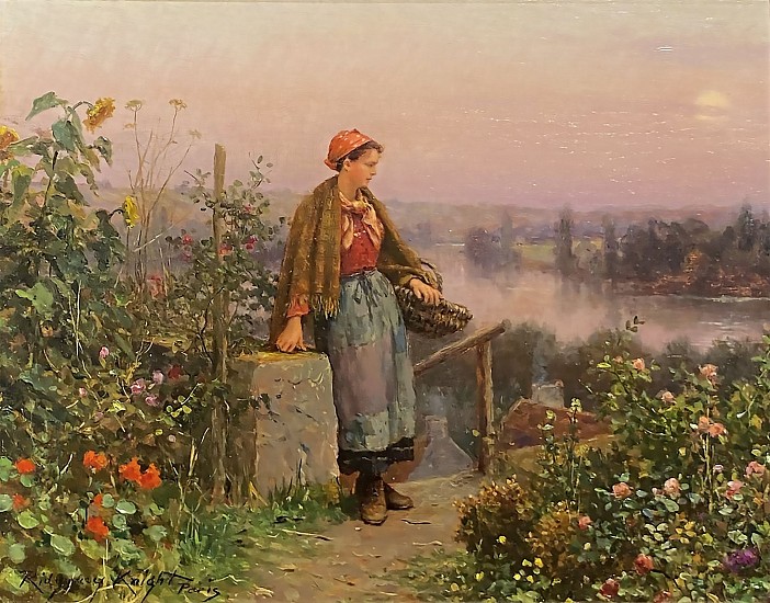 Daniel Ridgway Knight, A Thoughtful Moment
Oil on Panel